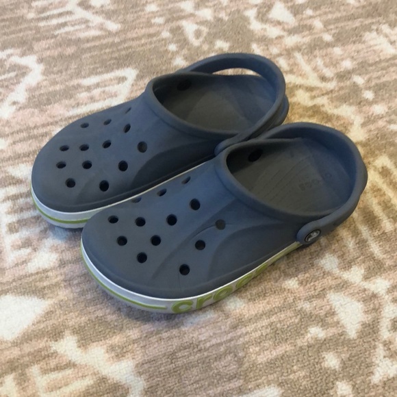 Crocs sz 10 w or 8m grey